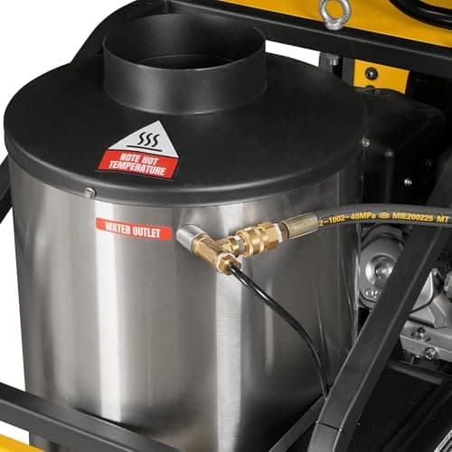 4000 PSI 4 GPM 15 HP E-Start Gas Engine Hot Water Pressure Washer with Hose Reel, HPW40D