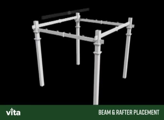Venetian 10' x 10' Vinyl Pergola