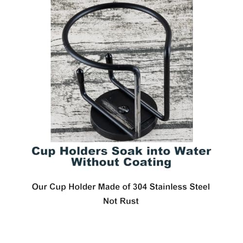 Magnetic Cup Holder, SUS 304 Stainless Steel Magnetic Drink Holder Can Holder for Tractor Truck Mower Car Treadmill Toolbox - Horizontal Surface Mounting Pack of 1