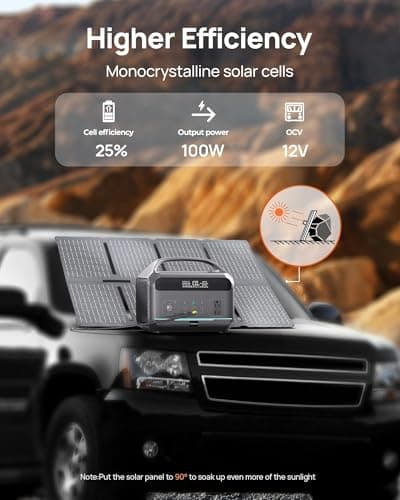 Portable Power Station 600W with Solar Panel 80W, 288Wh LiFePO4 Battery Backup w/2 AC Outlets, 1.7H Fast Charging Solar Generator for Camping, RV Travel, Home Emergencies