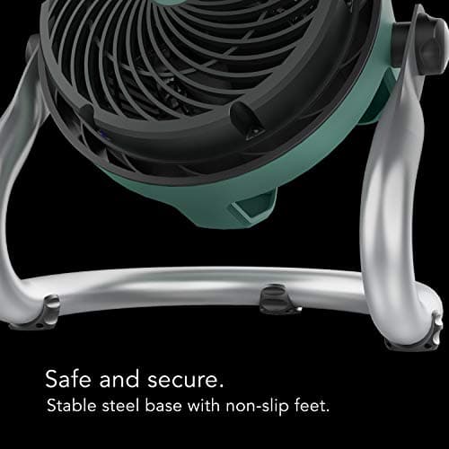 Vornado EXO51 Heavy Duty Air Circulator Shop Fan with IP54 Rated Dustproof and Water-Resistant Motor, Green, CR1-0389-17, Medium