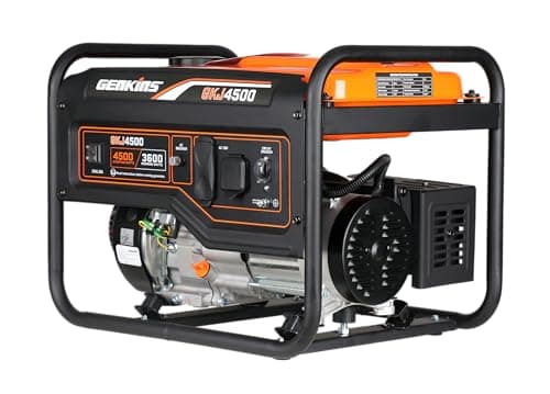 4500 Watt Portable Generator 4 Stroke 233 cc Engine Gas Powered Open Frame