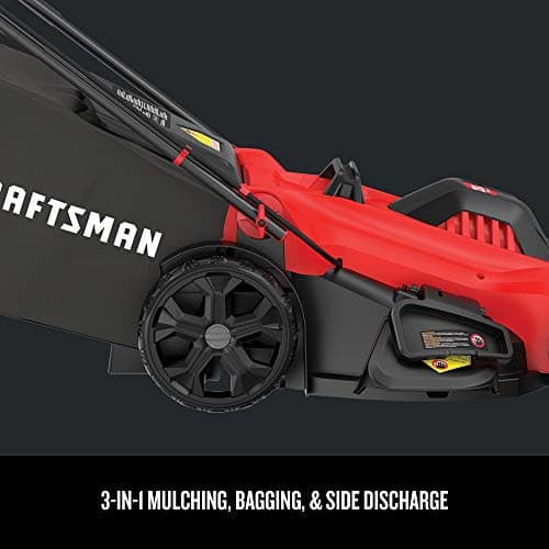 CRAFTSMAN Electric Lawn Mower, 20-Inch, Corded, 13-Ah (CMEMW213), Red