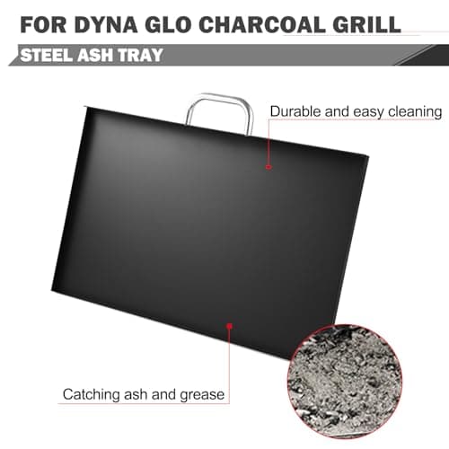 Ash Pan Grill Replacement Parts for Dyna Glo Charcoal Grill Parts DGN576SNC-D DGN576DNC-D DGN576DNC-DC Ash Tray Catcher Master Forge Grill Replacement Parts MFJ576DNC Charcoal Tray Catcher