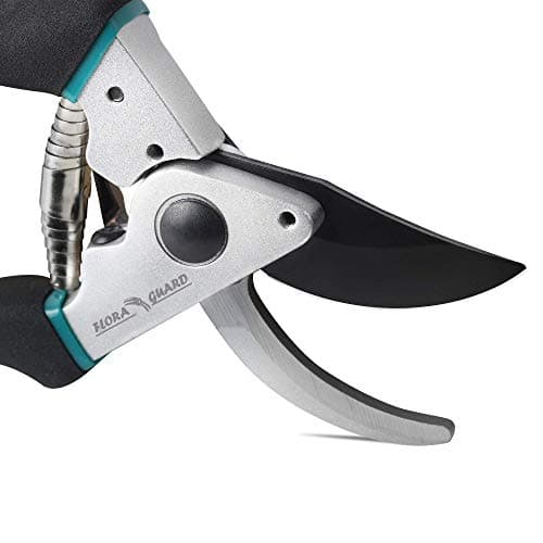 Flora Guard Pruning Shears 8.6" Bypass Garden Shears, Professional Ultra Sharp Sk5 Steel Garden Clippers, Heavy Duty Durable Ergonomic handle Plant Cutting Scissors Tools, Yard Hedge Branch Trimmer