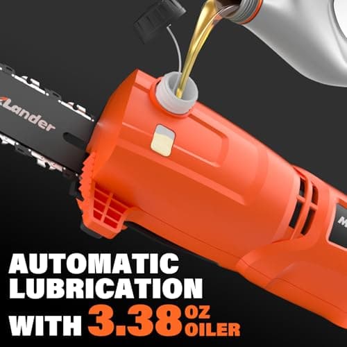 MAXLANDER 8-Inch Electric Pole Saw Corded - 6 Amp Pole Saws for Tree Trimming, Lightweight & Efficient Pole Saw - Easy Tree Trimming & Tool-Free Setup