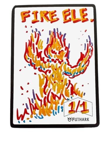 Futhark Dry Erase MTG Tokens Cards Set – Reversible Reusable Double-Sided Universal Tokens Proxy Cards for Magic: The Gathering, MTG Accessories Gift