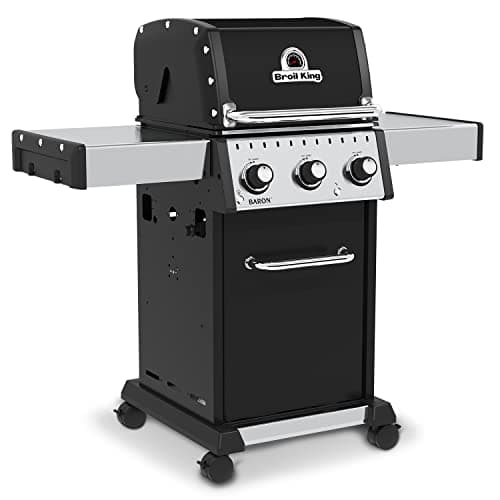 Broil King 874214 Baron 320 Pro, Liquid Propane (LP), Stainless Steel, Black