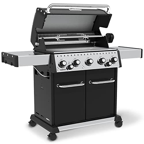 Broil King 876247 Baron 590 Pro, Natural Gas (NG), Stainless Steel, Black