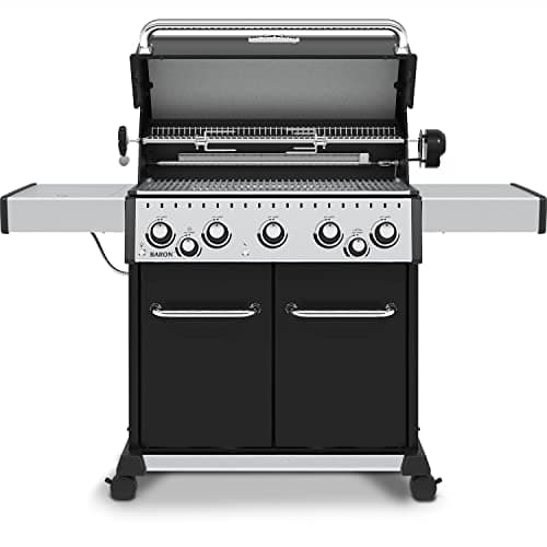 Broil King 876247 Baron 590 Pro, Natural Gas (NG), Stainless Steel, Black