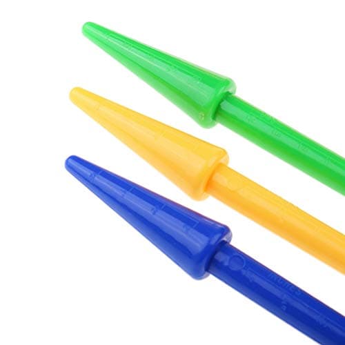 esowemsn 12 Sets (2pcs/Set) Garden Plastic Seeds Widger Seedlings Dibber Sowing Digging Tools Transplanting Planting Tools(Random Color)