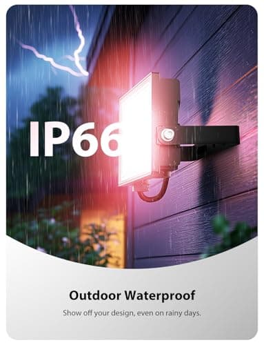 Onforu LED Flood Light Outdoor 250W Equivalent, 25W Color Changing RGBW Floodlight with Remote, 2700K Warm White IP66 Stage Lighting Indoor Uplights for Events, Uplighting for Party 4 Pack
