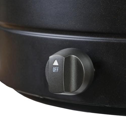 Amazon Basics 14 in 9,000 BTU Round Tabletop Propane Gas Fire Pit, Brown