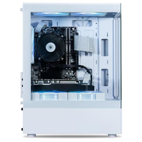 ViprTech Stryker 1.0 Gaming PC - AMD Ryzen 7 (4.1GHz Turbo), RX 580 8GB, 32GB DDR4 3200, 1TB NVMe SSD, 700W PSU, WiFi BT, Win 11 Pro, RGB, Desktop Computer Prebuilt, White