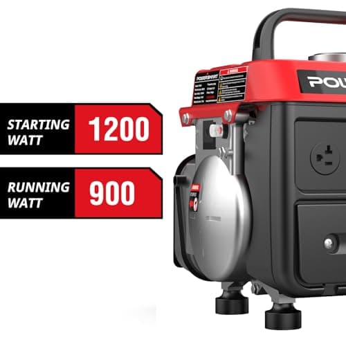 PowerSmart 1200-Watt Portable Generator with Super Quiet, Ultralight for Camping, PS50