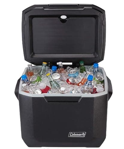 Coleman Xtreme 50qt Wheeled Cooler, Extra-Walled Insulation Keeps Ice up to 5 Days, Portable Rolling Hard Chiller