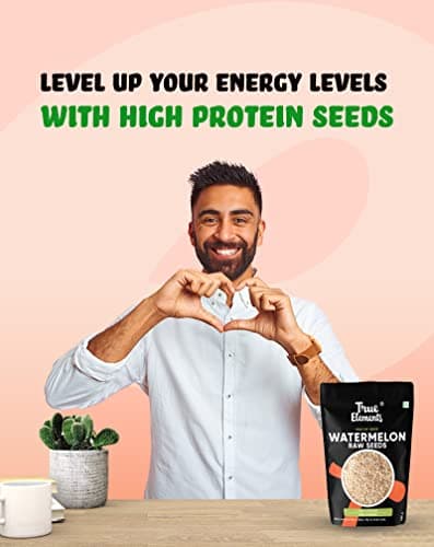 True Elements Tyzek True Elements Watermelon Seeds 250G - High In Protein | Raw Watermelon Seeds For Eating | Magaj Seeds | Non - Gmo | Raw Seeds | Nutrients Rich | Source Of Antioxidants