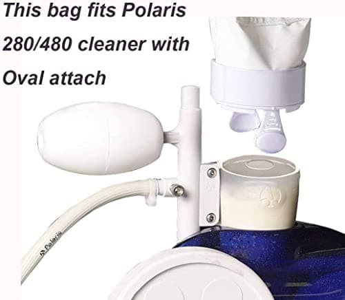 Spa Part Nylon Mesh Pool Cleaner All Purpose Bag - Fits Polaris 280, 480 Cleaner - Zippered K13 K16 (2)
