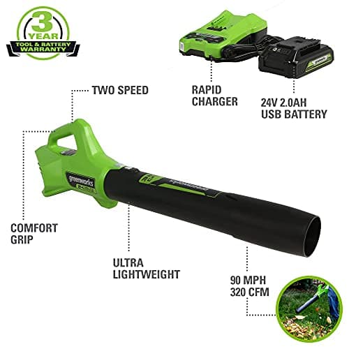 Greenworks 48V (2x24V) High - Performance Cordless Yard Tool Combo: 21" Self - Propelled Lawn Mower, 12" Trimmer & Blower, with 3 Batteries & 2 Chargers
