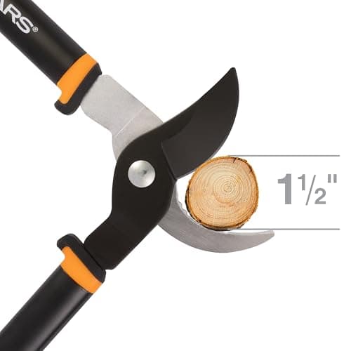 Fiskars Bypass Lopper, Lightweight Tree Pruning Tool, Rust Resistant and Low Friction Coating, SoftGrip Handle Control with Shock-Absorbing System, 24 inches