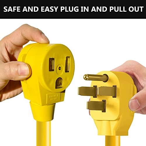Welder Adapter Cord,NEMA 14-50P Male to 6-50R Female,RV Plug 50 Amp 4 Prong to 3 Prong Welder Plug Adapter,50 Amp 220V Electrical Welding Power Adaptor,50A Heavy Duty STW 8 AWG, 12500 Watt