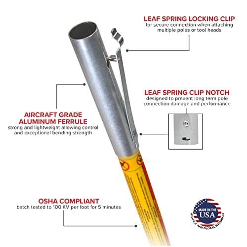 Jameson FG-6PKG-3 FG-Series Tree Pruner with Two 6-Foot Fiberglass Poles