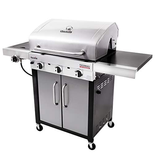 Char-Broil® Performance Series™ TRU-Infrared Cooking Technology 3-Burner with Side Burner Cabinet Style Propane Gas Stainless Steel Grill - 463371719