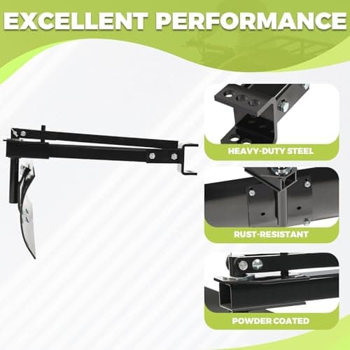 KUAFU 39.75" 3 Point Sleeve Hitch Rear Blade Compatible with ATV UTV Garden Tractors Lawn Mower Tractor Attachments Behind Rear Sleeve Hitch Tow Blade
