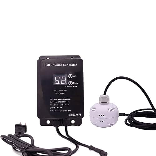 Salt Chlorine Generator Salt Water Pool Chlorinator System with USA Titanium Salt Cell, Designed for Hot Tubs & Swim Spas, Chemical-Free