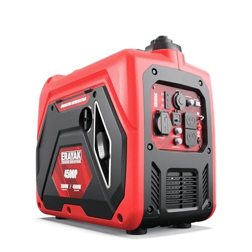 ERAYAK 4500W Portable Inverter Generator for Home Use, Super Quiet Small Generator for Camping Outdoor Emergency Power Backup, Gas Powered Engine, EPA Compliant