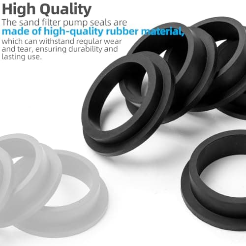 Pool Sand Filter Pump Seal, L-Shape O-Ring Gasket Fits for Intex Sand Filter Pumps Motor Repair Set & Hose Seals Replacement Part (4 Pcs 11228 + 4 Pcs 11412)