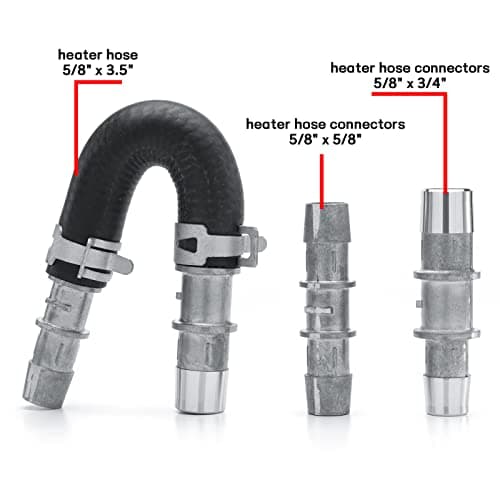 626-001 Engine Heater Core Bypass Kit Engine Heater Core Bypass Kit With 5/8" & 3/4" Hose Fit For Most Common Heater Hoses