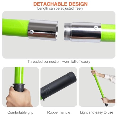 Pole Saws for Tree Trimming, 7.3-27 ft Manual Pole Saw Extendable Tree Trimmer, Long Branch Trimmer Tree Pole Pruner Saw Blades and Scissors Set for Pruning Palms and Shrubs