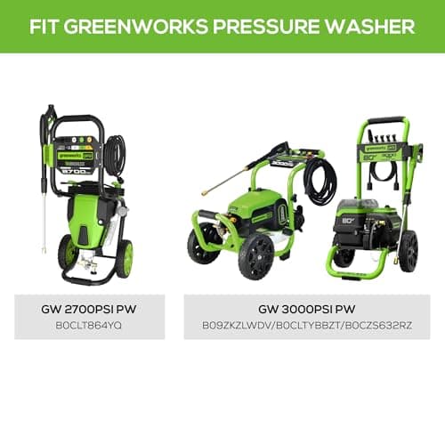 Greenworks 5210902 15" Extension Included Surface Cleaner, Green