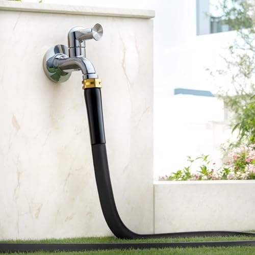 2025 Upgraded Non-Expanding Garden Hose, Lightweight, Flexible Ultra-Light Water Hose, Burst-Resistant, Lead-Free, Anti-Kink, High-Pressure (50 FT)
