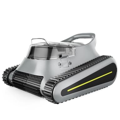 Robotic Pool Vacuum for Inground Pools: 2025 Upgraded Cordless Robot Robotic Pool Cleaners 180W Suction Auto Vacuums Wall Climbing Waterline Scrubbing Cleaning 150 Mins Long Battery Up to 2,000 sq.ft