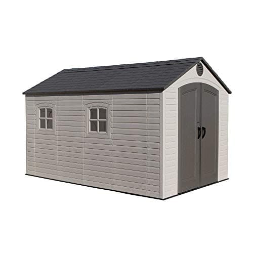 Lifetime 6402 Outdoor Storage Shed, 8 by 12.5 Feet; 2 windows