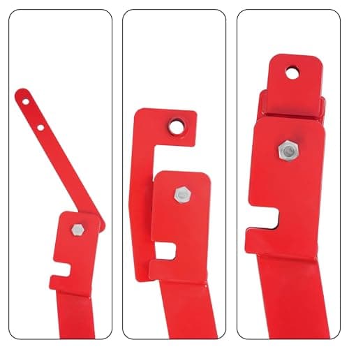 Hiller Furrower Kit for Rear Tine Tiller W/Adjustable Wing Fit for Land Reclamation 3 Kinds Connection Red Steel Replacement for 15683 Hiller-Furrower