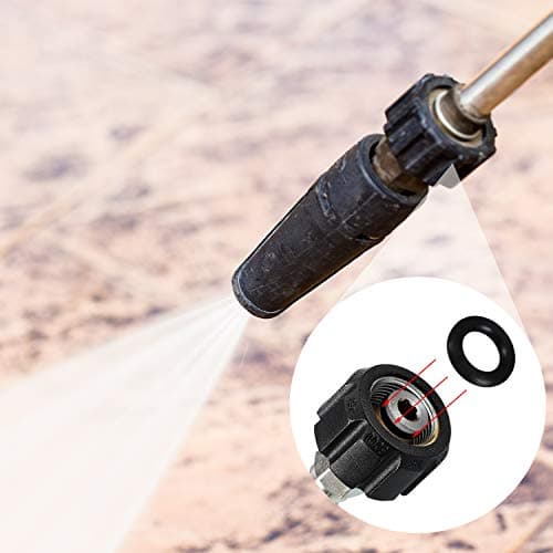 48 Pieces O-Ring Power Pressure Washer Kit 6 Sizes Sealing Stainless Steel Filter for Power Pressure Washers, Pump, Hose, Gun, Wand and Lance