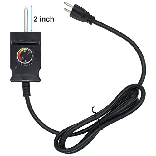 Adjustable Controller Thermostat Probe Cord for Masterbuilt MB20070210/MB25075517 Analog Electric Smokers, Fits Most of Outdoor Cooking Electric Smokers and Grills Heating Element