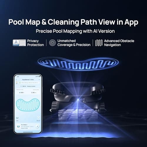 Beatbot AquaSense 2 Ultra Cordless Robotic Pool Cleaner for Complex Pools, Pool Mapping with AI Camera, 5-in-1 Cleaning, Smart Surface Parking, Pool Skimmer, Water Clarification – Prussian Blue
