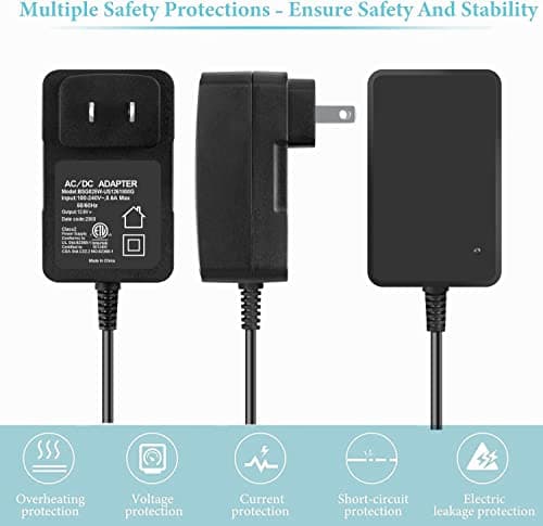 SLLEA 12.6V 2-Prong AC/DC Adapter Compatible with Paxcess HJ1103 HJ1103J Cordless 5000 Automatic Robotic Pool Vacuum Cleaner 5000mAh Lithium Ion Battery XSG1261800 12.6VDC 1.8A Power Supply Charger