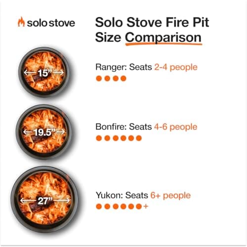 Solo Stove Yukon 2.0, 27 Inch Smokeless Fire Pit with Removable Ash Pan - Wood Burning Portable Stainless Steel Outdoor Fireplace, Stainless Steel, Ideal for 6 or More People, 38 lbs