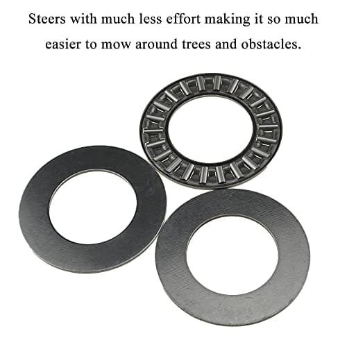 AXK2035 2AL Thrust Needle Roller Bearings with Washers 20mm Bore 35mm OD 2mm Width Balance Smooth Riding Lawn Tractor Lighter Steering Save Effort Easy Get Around Trees and Obstacles 2Sets
