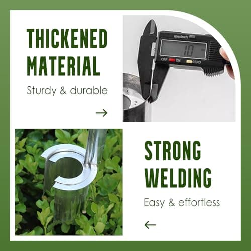Bulb Planter Tool Stainless Steel, 2025 New Garden Seedling Transplanter, Easy Seed & Bulb Planting Tool for Flowers, Vegetables, Fruit Trees, Heavy-Duty Garden Hand Tool (1PC-B)