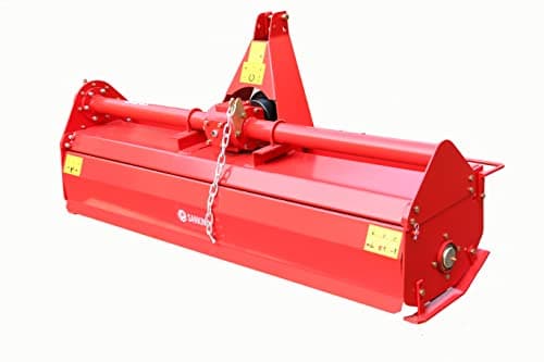 Heavy Duty 75" Rotary Tiller 3 Point Rototiller Tractor Tiller Attachment PTO Tiller Cultivator C Blade