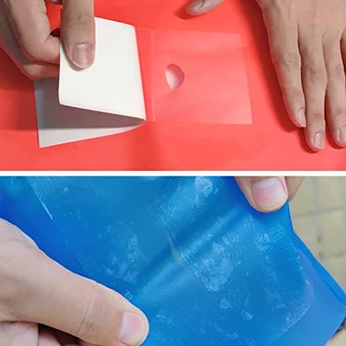 Birllaid Inflatable Patch Repair Kit Waterproof Heavy Duty, Clear TPU Repair Tape for Bounce House, Tent, Canvas, Canopy, Pool Floats, Swimming Ring