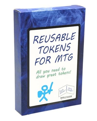 Futhark Dry Erase MTG Tokens Cards Set – Reversible Reusable Double-Sided Universal Tokens Proxy Cards for Magic: The Gathering, MTG Accessories Gift