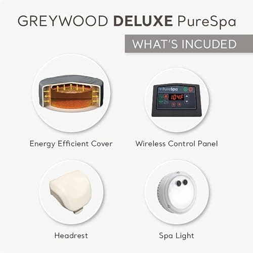 Intex PureSpa Plus 6 Person Portable Inflatable Round Hot Tub Spa with 170 Jets - Outdoor Blow-Up Hot Tub with Pump, Filter, Cover, and Dispenser Ball