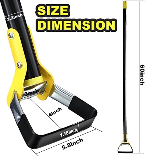 Hoe Garden Tool - Heavy Duty Hula Garden Hoe for Easy Weeding,30-54 Inch Long Handle Stirrup Hoes Gardening Tools,Scuffle Action Loop Hoe for Flower Beds,Yards,Mulch Areas